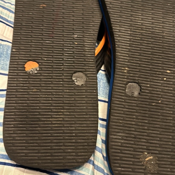 Havaianas orange & blue men’s flip flops size 43-44. US 11-12 - Picture 6 of 6